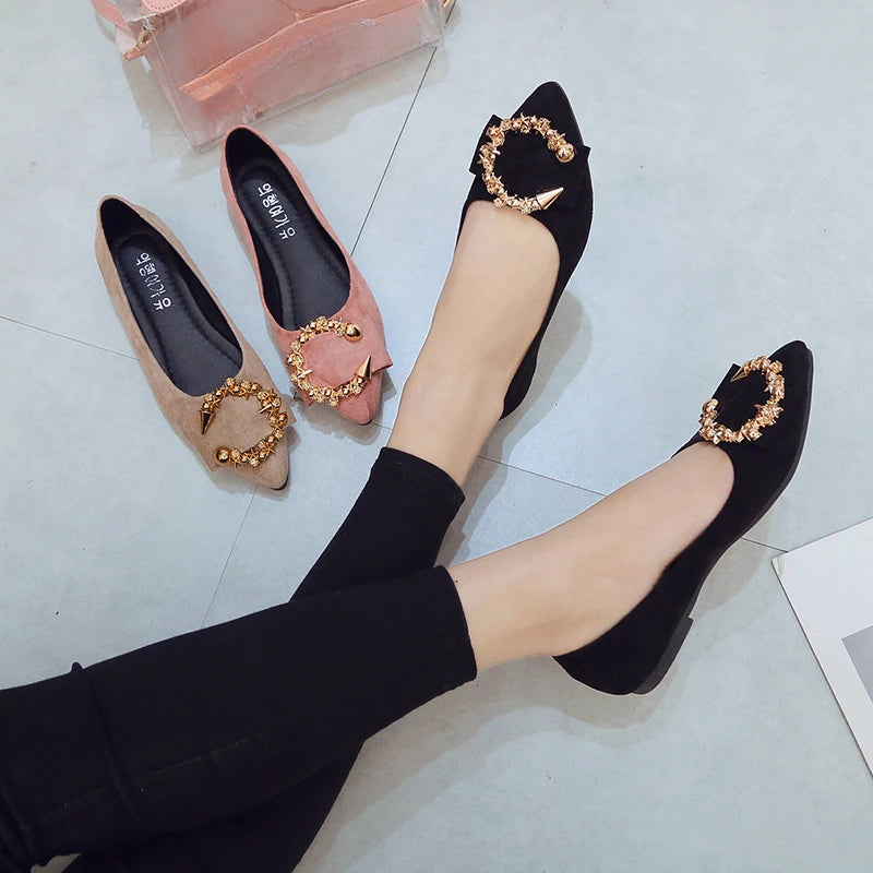 Spring and Autumn Casual Fashion Pointed Shoes