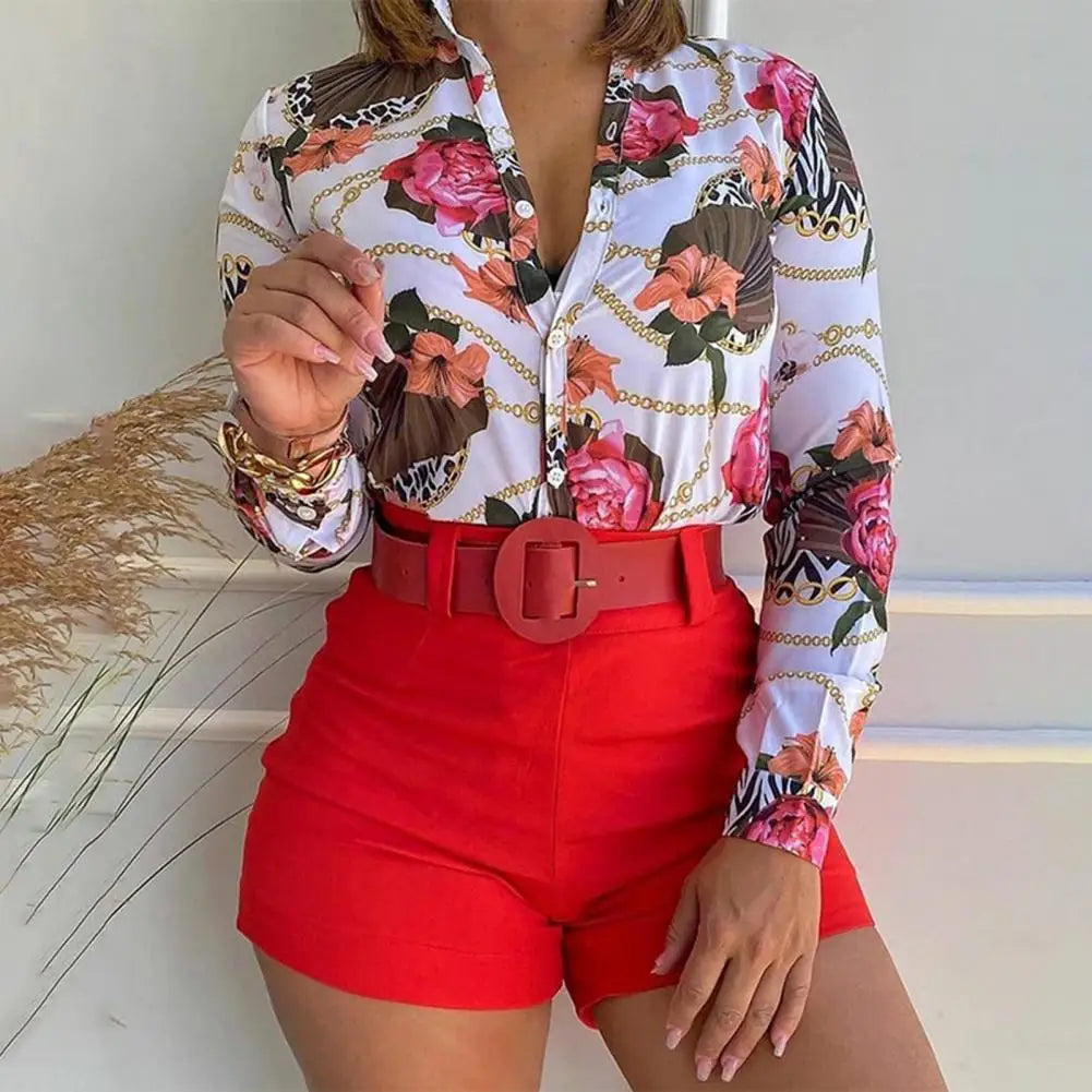 Shorts Suit Summer Fashion Two Piece Set