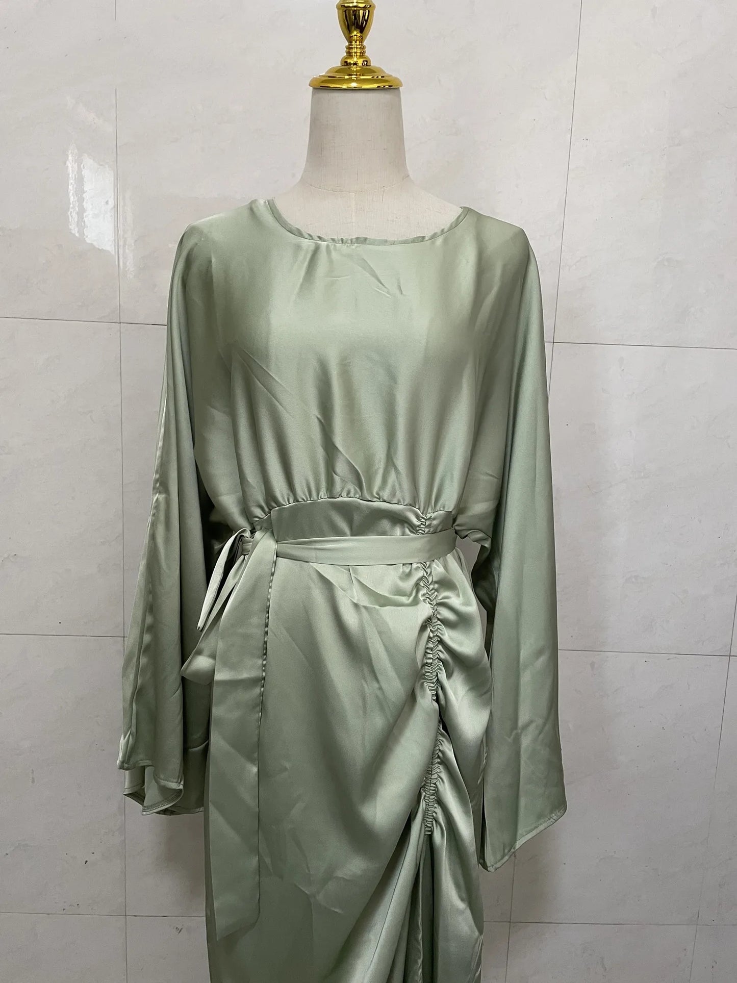 Shiny Soft Silky Satin Abaya