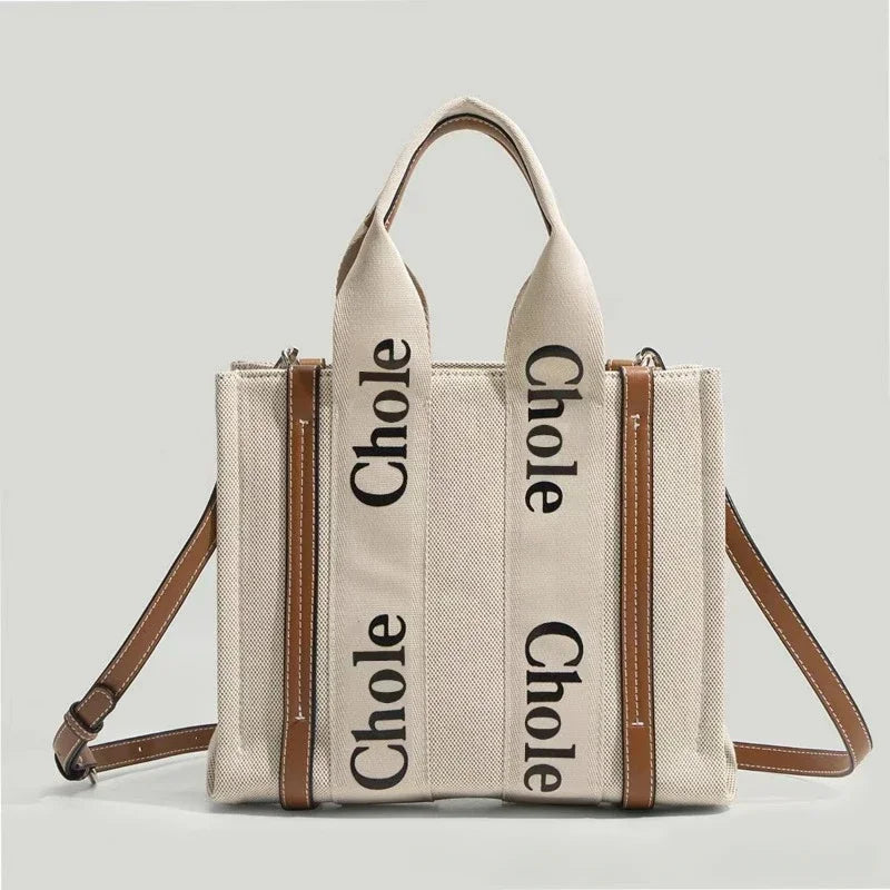 Women Fashion Canvas Shoulder Bag Cotton Cloth Handbags