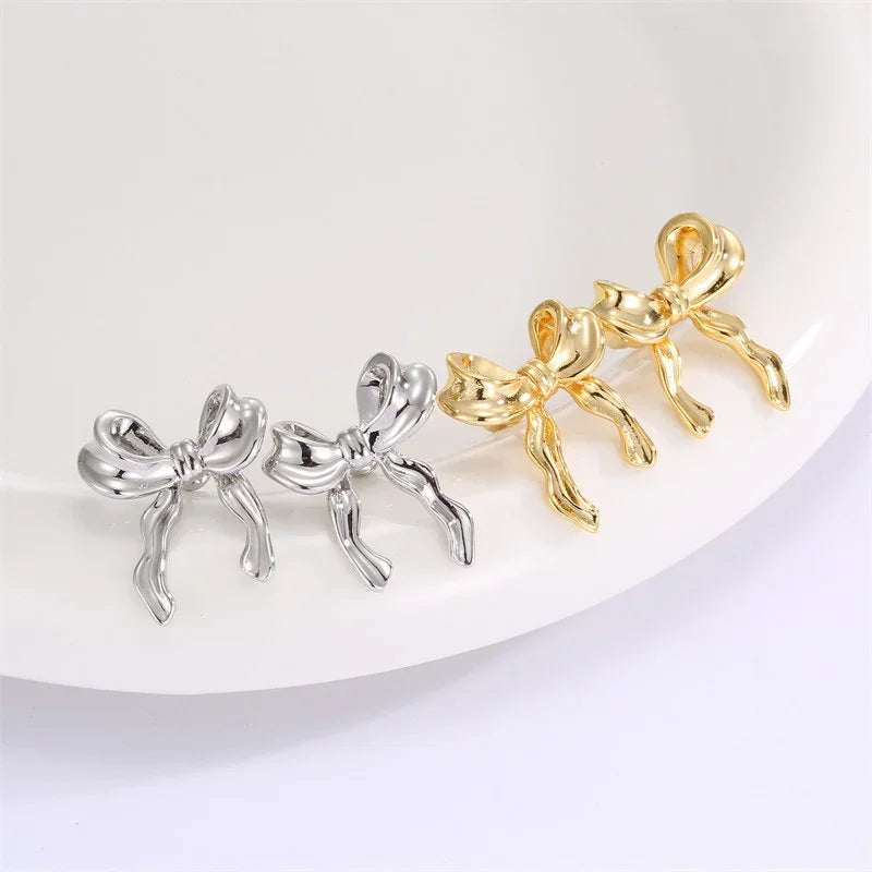 Design Sweet and Cool Style Bow Knot Earrings