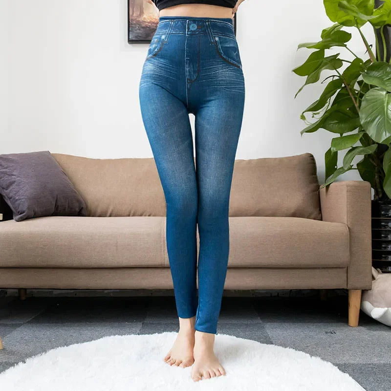 Enge, elegante Slim-Fashion-Jeans im Imitations-Stil