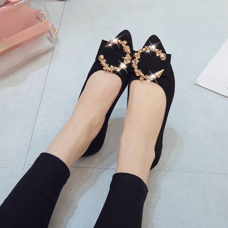 Spring and Autumn Casual Fashion Pointed Shoes