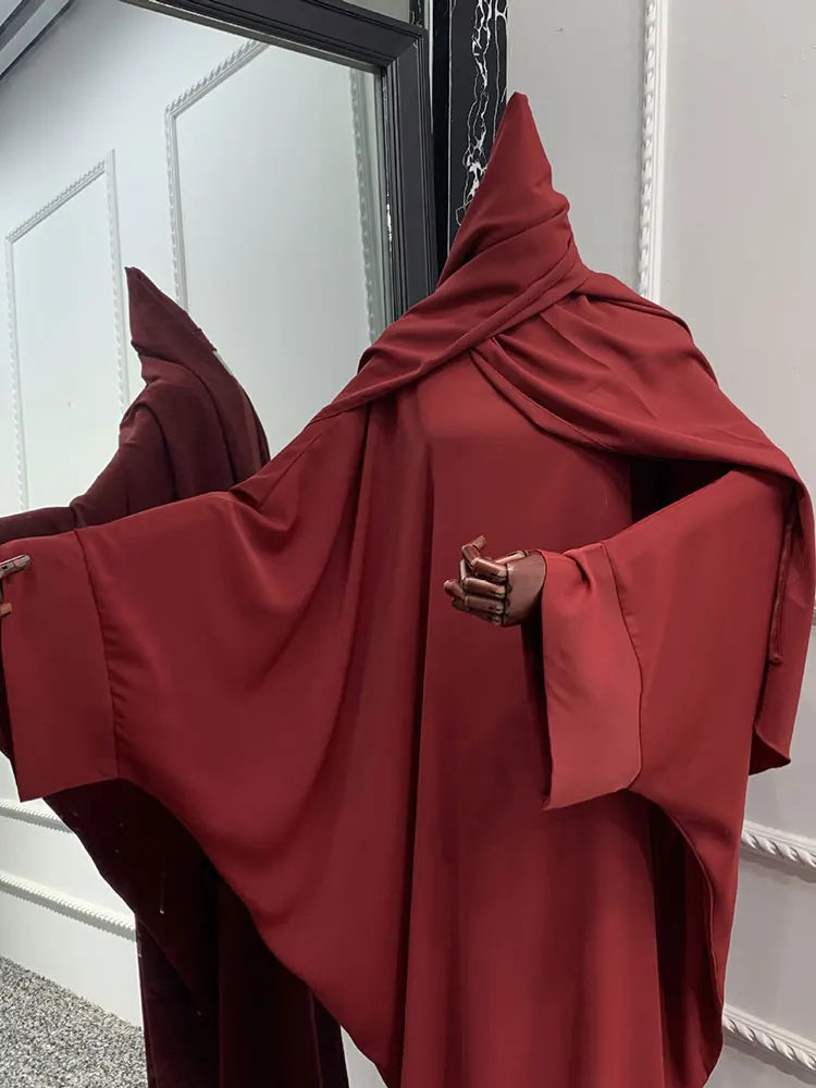 Gannat Plain Abaya con Hijjab a juego