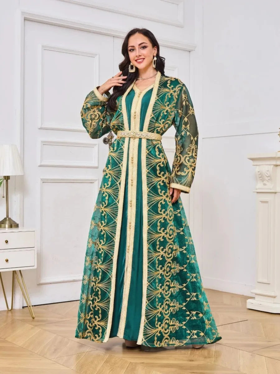 Aya 2-teiliges Kaftan-Kleid-Set