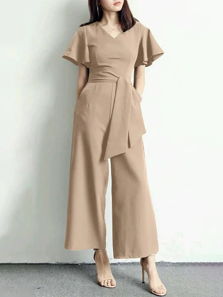 Kamilia 2024 Fashion Women Wide Leg Jumpsuits