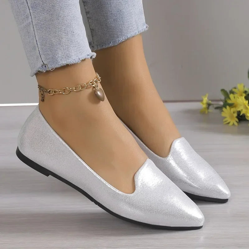 Slip on Loafers Breathable Stretch Ballet