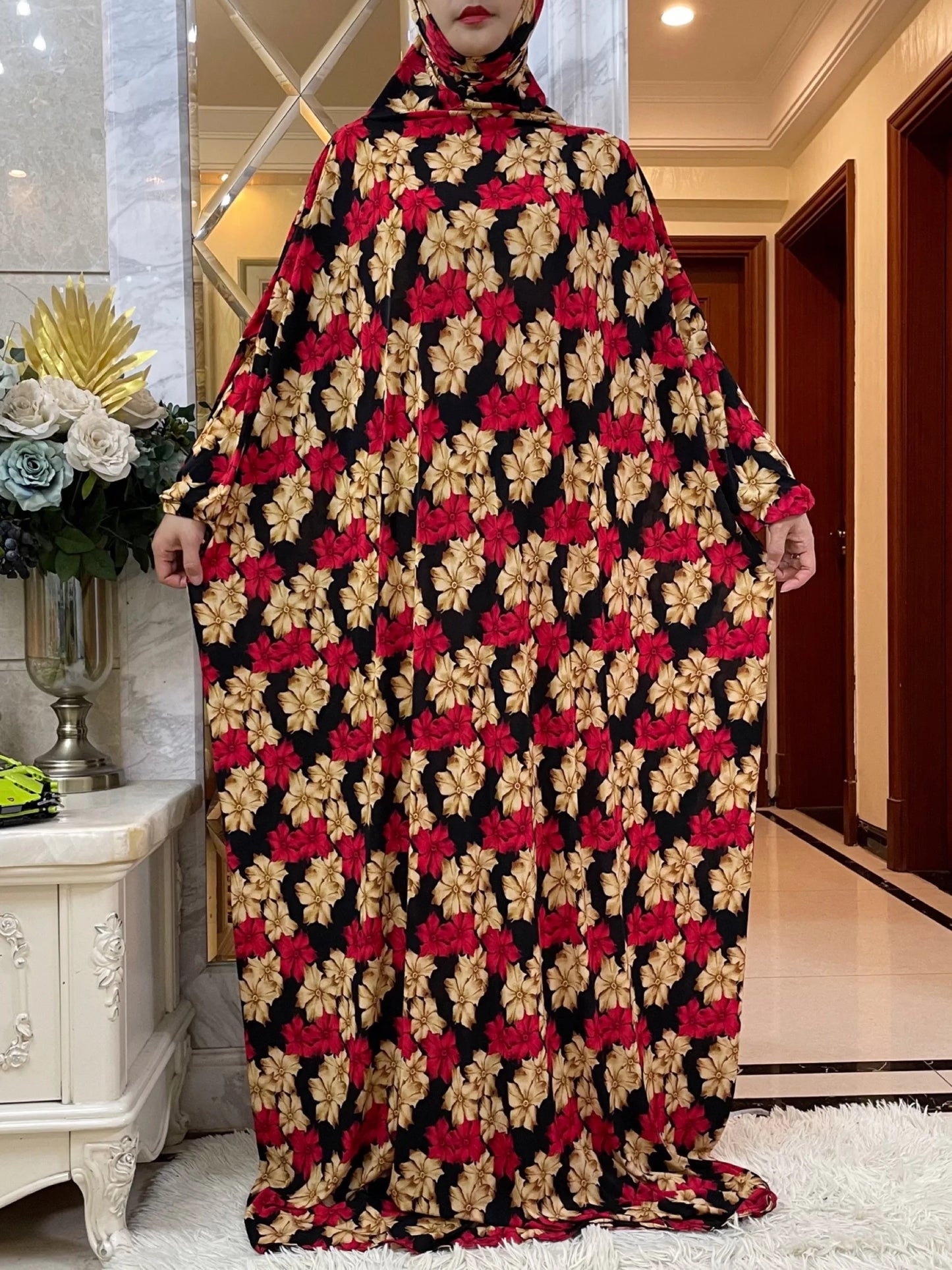 Hooded Muslim Women Prayer Dress