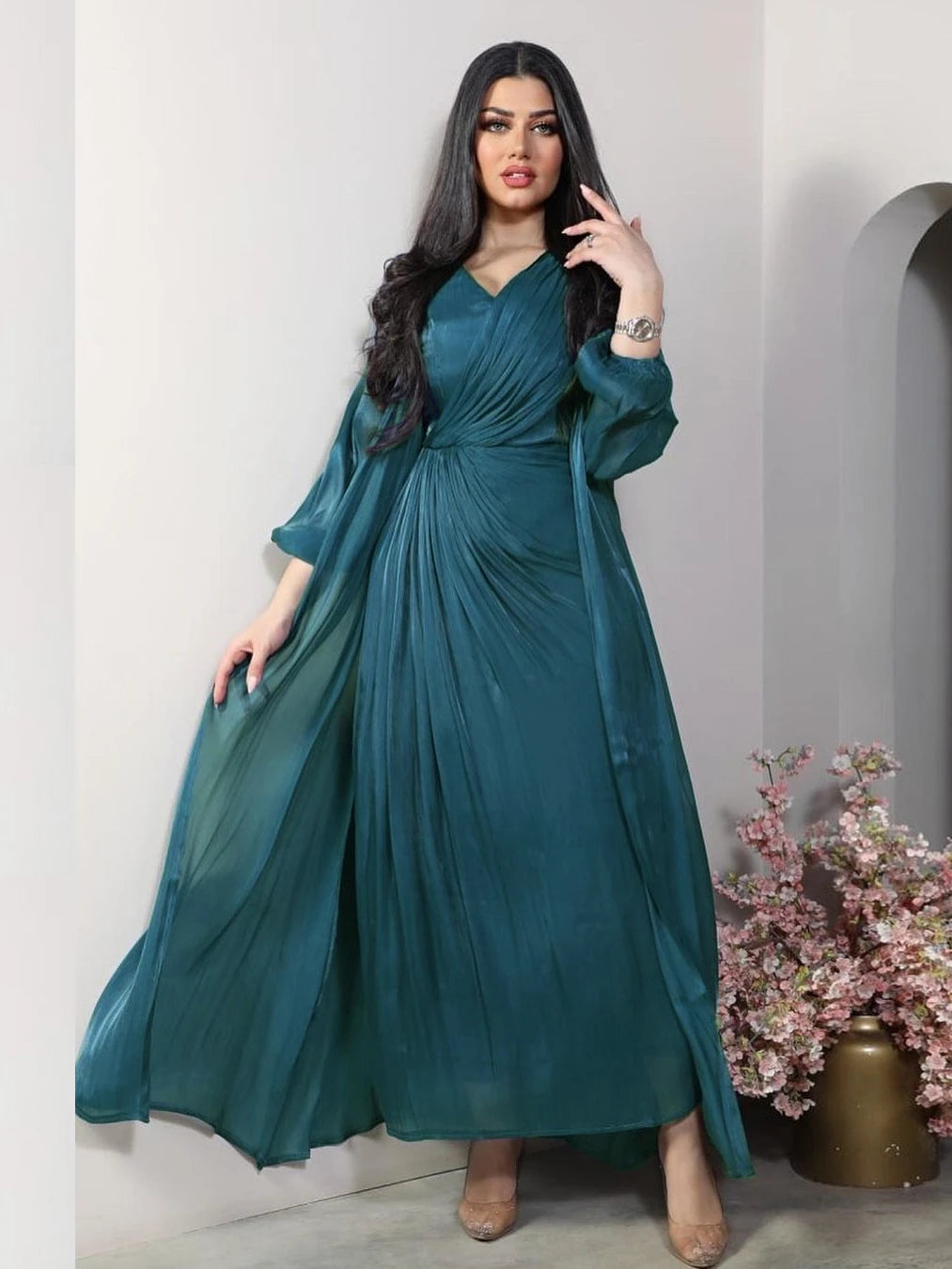 Noor 2 Piece Set Silky Party Dress