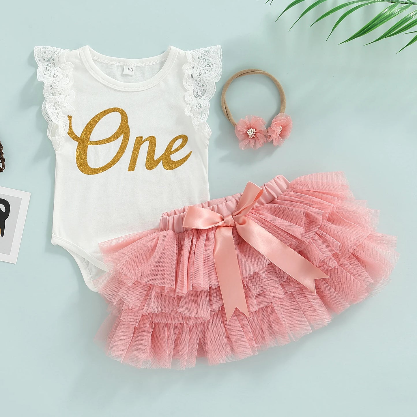 0-18M 1st Birthday Baby Girl Clothes Set Infant