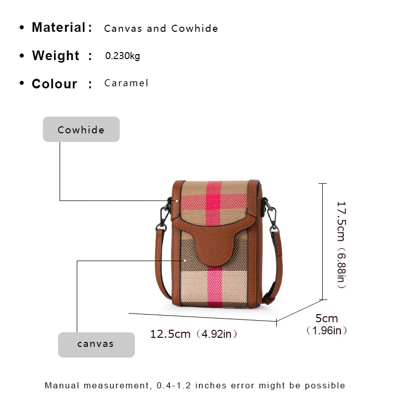 Bolso De Hombro Bolso Cruzado Pequeño De Moda Cuero