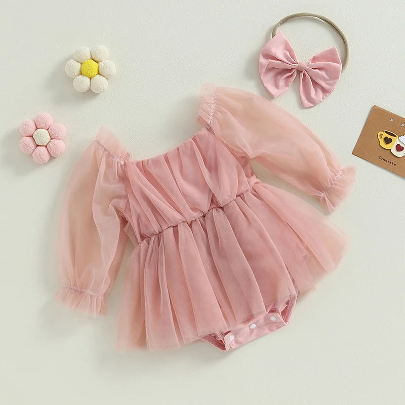 Vestido para niña recién nacida de 0 a 24 meses