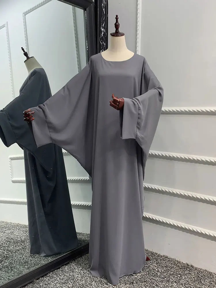 Gannat Plain Abaya with Matching Hijjab