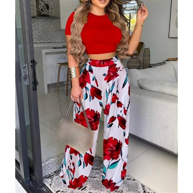 New explosive summer women's two-piece printed