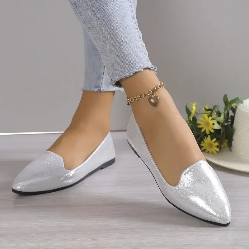 Slip on Loafers Breathable Stretch Ballet