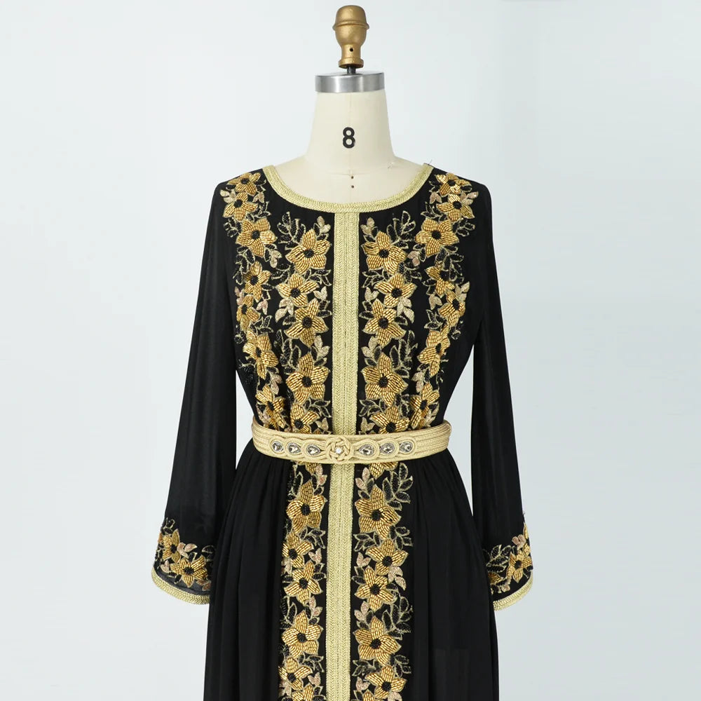 Gameela Belted Kaftan Dress