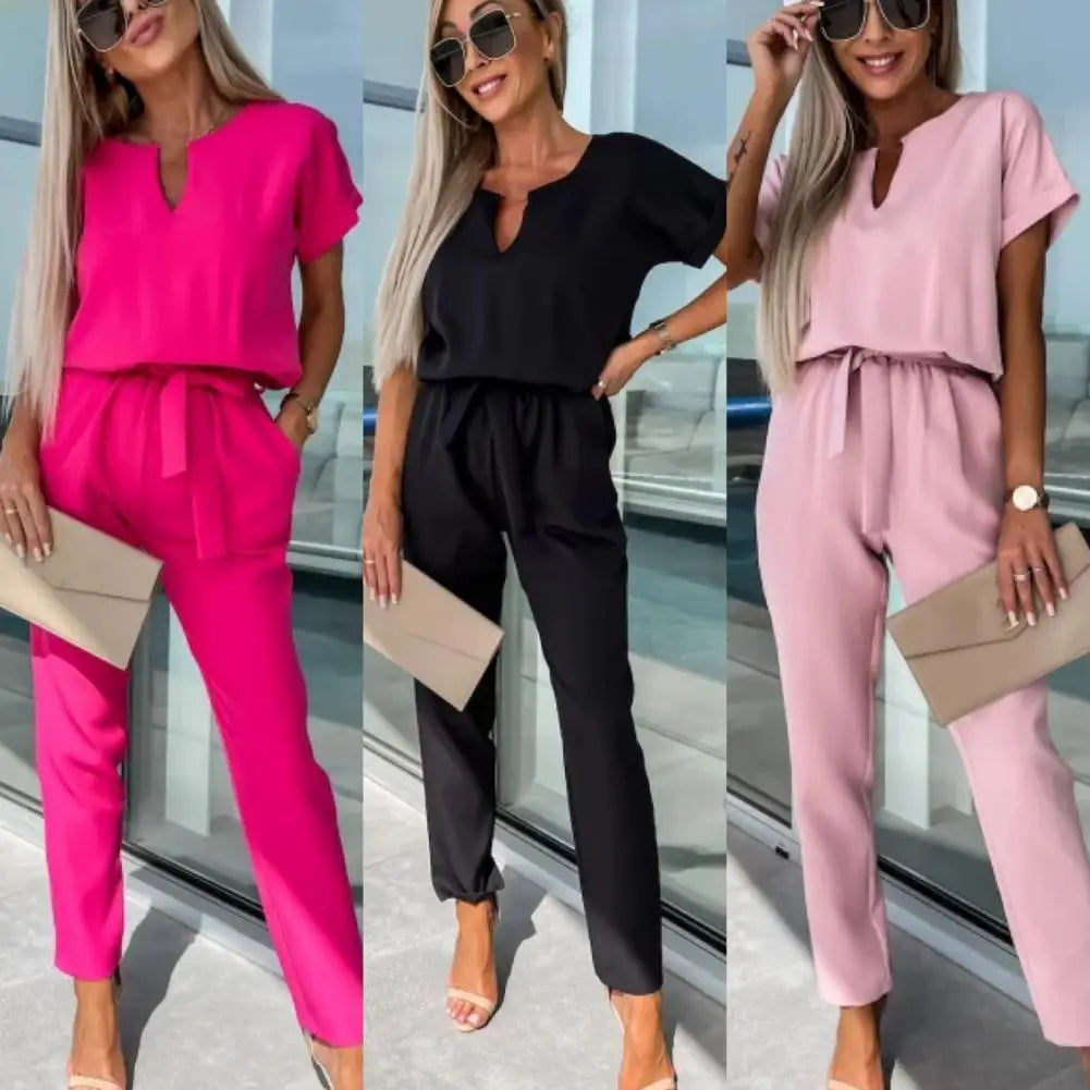 Nojoom Soft Stylish Women Pants Long Romper Trousers