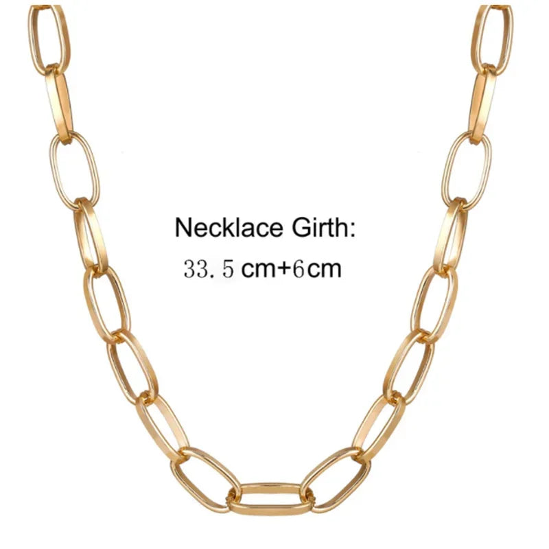 Punk Fashion Gold Color Necklace