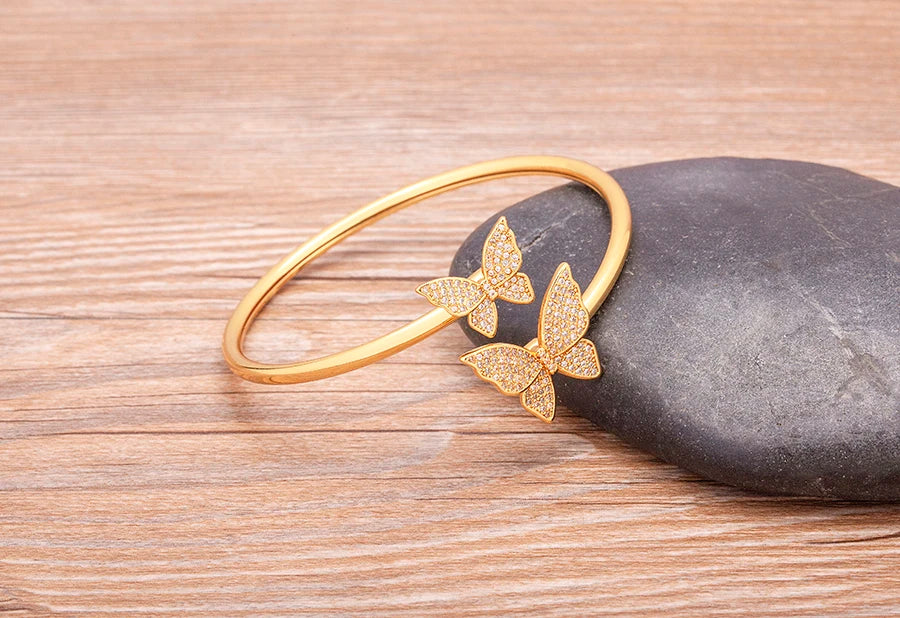 European American Fashion Butterfly Copper bracelet