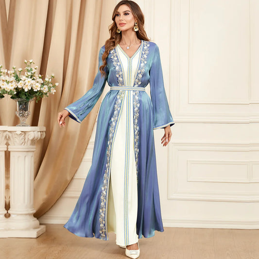 Faten Kaftan Kleid 2-teiliges Set