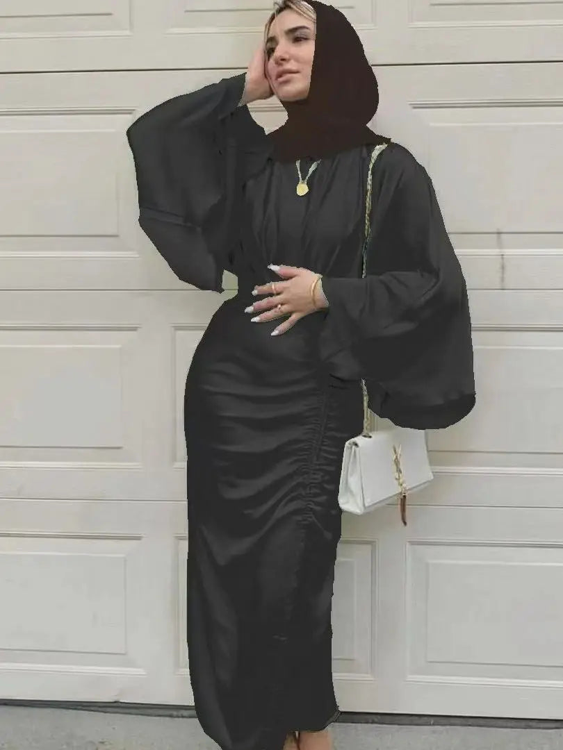 Shiny Soft Silky Satin Abaya