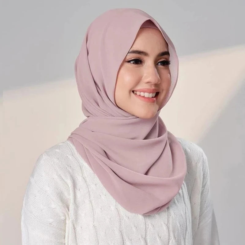 Hijjab With Cap Bonnet Instant Chiffon