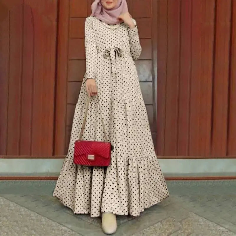 Thanaya Small Dots Long Dress