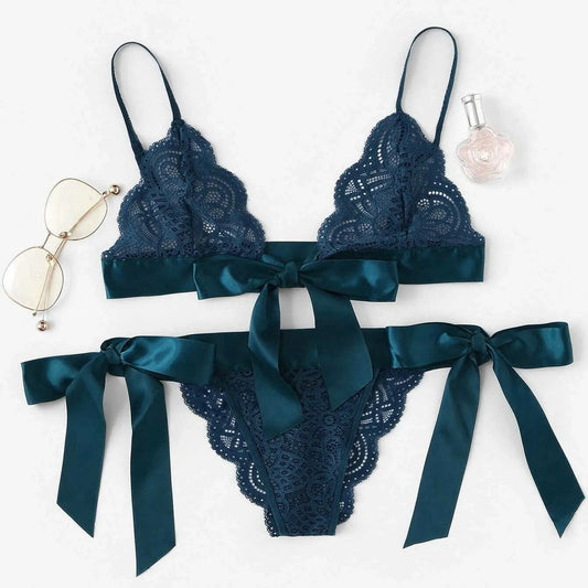 Sexy Lace Bra Brief Set Lingerie Set