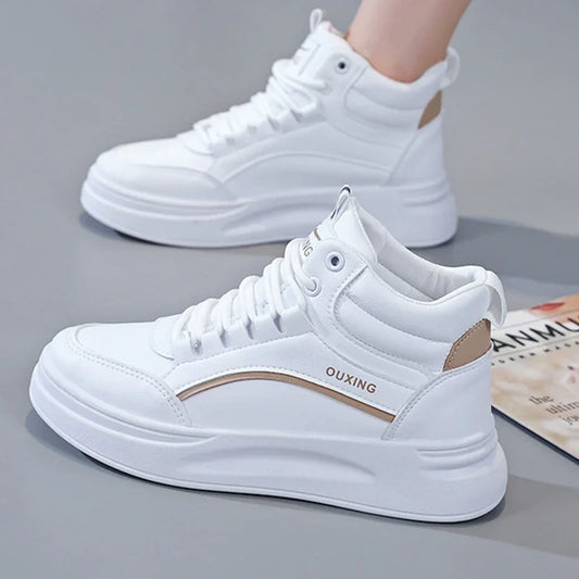 Woman Platform Fashion Shoes Casual Sneakers White