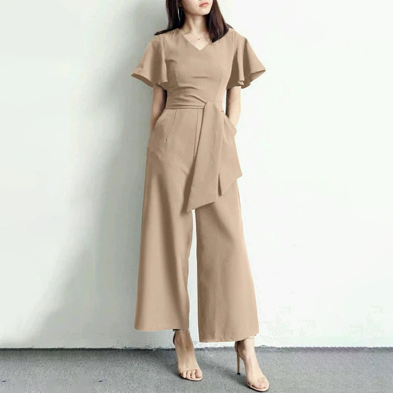 Kamilia 2024 Mode Damen Jumpsuits mit weitem Bein